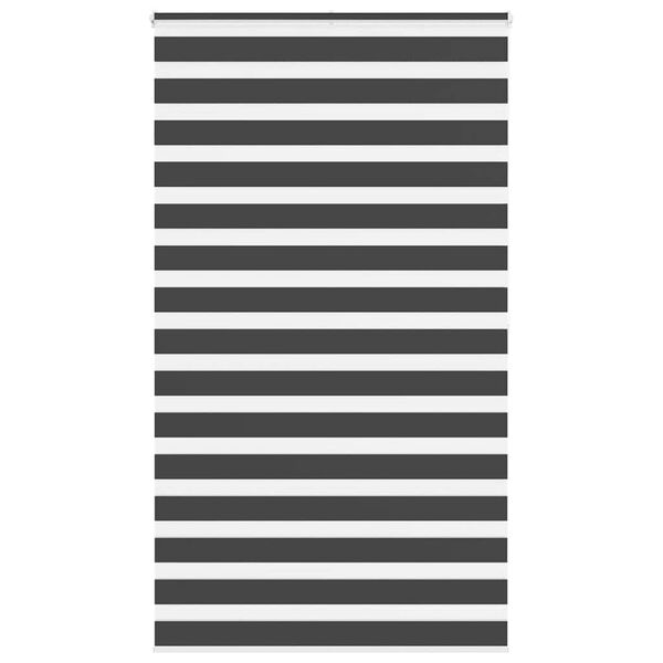 vidaXL zebragardin sort 130x200 cm stofbredde 125,9 cm polyester