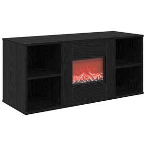 vidaXL Elektrisk pejs Sort eg 100 x 37 x 45,5 cm Konstrueret tr&aelig;