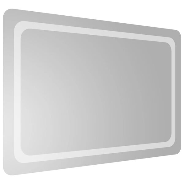 vidaXL badev&aelig;relsesspejl med LED-lys 60x90 cm
