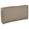 vidaXL Pude Gr&aring;brun 120 x 60 x 12 cm Oxford stof