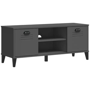 vidaXL skob&aelig;nk VIKEN 106x35x45 cm konstrueret tr&aelig; antracitgr&aring;
