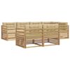 vidaXL Udend&oslash;rs sofagruppe 7 stk. Hvid og Beige Polyester