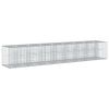 vidaXL Gabion h&oslash;jbed 2 stk. 340 x 60 x 55 cm Galvaniseret st&aring;l S&oslash;lv