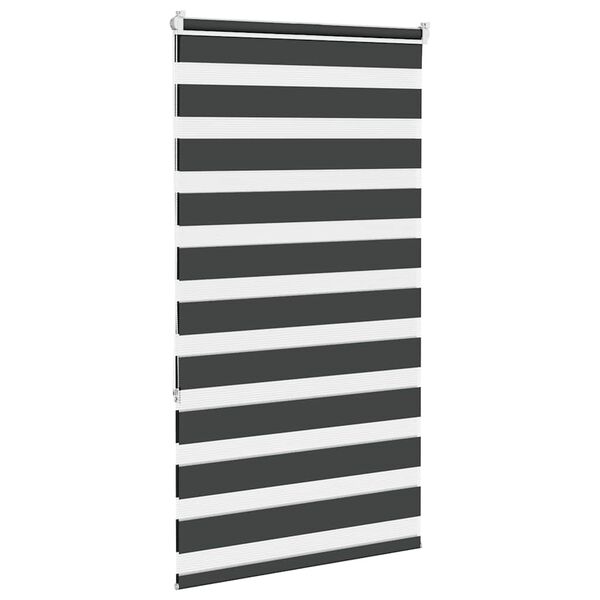 vidaXL zebragardin sort 85x150 cm stofbredde 80,9 cm polyester