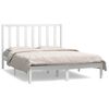 vidaXL sengeramme uden madras 140x190 cm massivt fyrretr&aelig; hvid