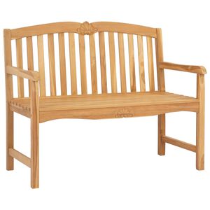 vidaXL H&aring;ndudsk&aring;ret muslingeb&aelig;nk 114 x 60 x 95 cm Massiv Teaktr&aelig;