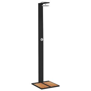 vidaXL havebruser 50x55x224 cm polyrattan og akacietr&aelig; sort
