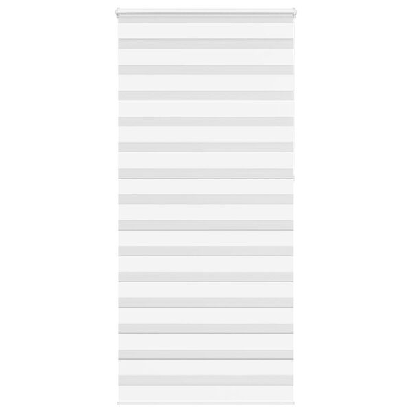 vidaXL zebragardin hvid 105x230 cm stofbredde 100,9 cm polyester