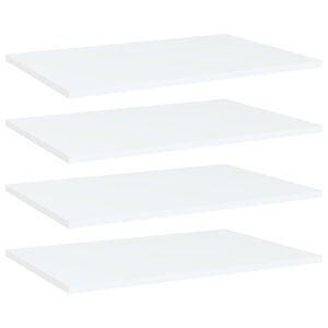vidaXL boghylder 4 stk. 60x40x1,5 cm konstrueret tr&aelig; hvid