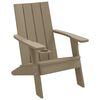 vidaXL Adirondack-havestol 75x88,5x89,5 cm polypropylen lysebrun