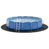 vidaXL Pool Bundark Sort &Oslash; 610 cm Non-woven stof