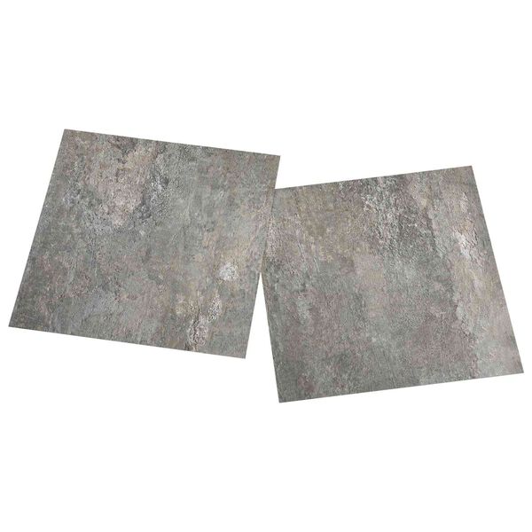 vidaXL Gulvplanker 55 pcs Gr&aring; 5,11 m&sup2; PVC