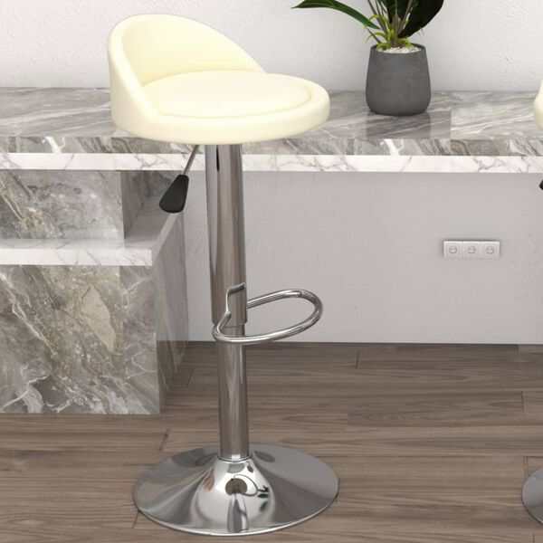 vidaXL barstol kunstl&aelig;der cremefarvet