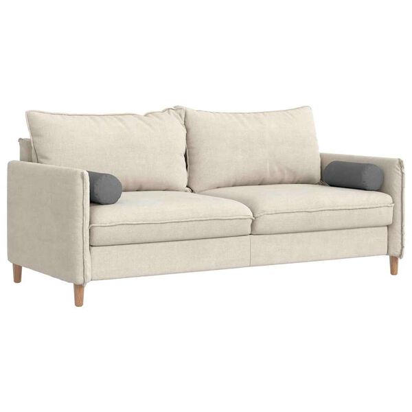 vidaXL Bolsterpuder 2 pcs M&oslash;rkegr&aring; &Oslash; 15 x 40 cm Stof