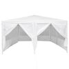 vidaXL Party Tent Hvid 400 x 400 x 266 cm Polyethylen