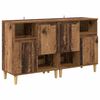 vidaXL Sideboards 2 pcs Gammelt tr&aelig; 60 x 35 x 70 cm Konstrueret tr&aelig;