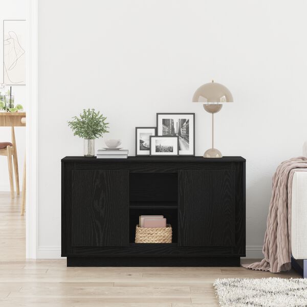 vidaXL Sideboard Sort eg 102 x 35 x 60 cm Konstrueret tr&aelig;