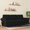 vidaXL 3-personers sofa 180 cm velour sort