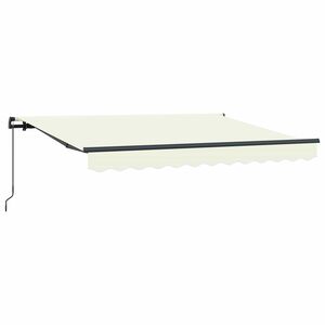 vidaXL Udtr&aelig;kkelig markise Creme 250 x 200 cm Stof