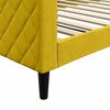 vidaXL daybed 100x200 cm velour gul