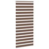 vidaXL zebragardin brun 105x200 cm stofbredde 100,9 cm polyester