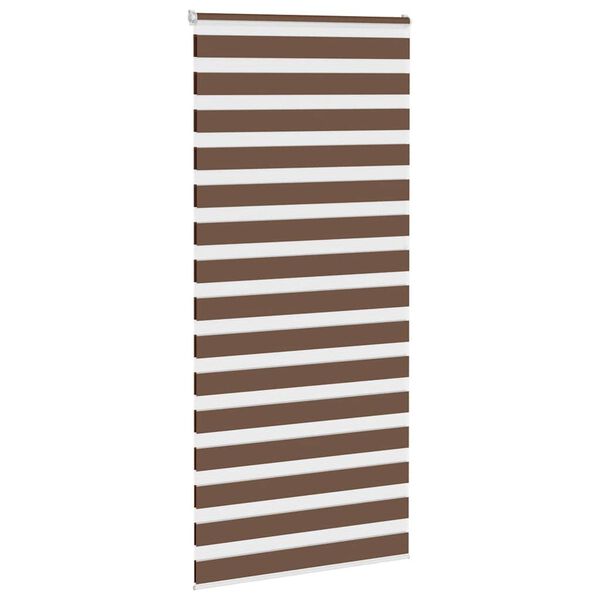 vidaXL zebragardin brun 105x200 cm stofbredde 100,9 cm polyester