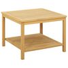 vidaXL Sidebord Olie Naturlig 60 x 60 x 45 cm Massivt Akacietr&aelig;