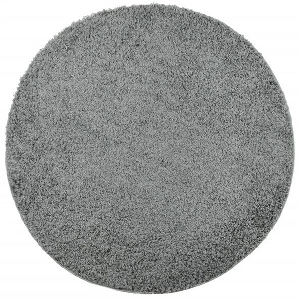 vidaXL shaggy gulvt&aelig;ppe PAMPLONA &Oslash; 200 cm h&oslash;j luv gr&oslash;n