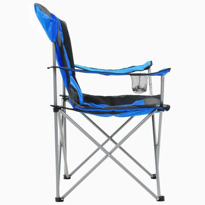 vidaXL foldbare campingstole 2 stk. 96 x 60 x 102 cm blå