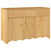 vidaXL Sideboard med skuffe Drammen Egetr&aelig;sfarvet 114 x 43 x 75,5 cm