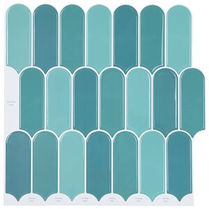 vidaXL Fjerflise 50 pcs Bl&aring; 30 x 30 cm Polyurethan og PET