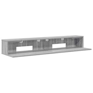 vidaXL Studiobord Gr&aring; Sonoma 152 x 36 x 19,5 cm Konstrueret tr&aelig;