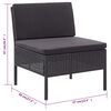 vidaXL havelounges&aelig;t 3 dele med hynder polyrattan sort