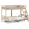 vidaXL k&oslash;jeseng 80x200/120x200 cm massivt fyrretr&aelig;