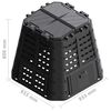 vidaXL kompostbeholder 93,3x93,3x80 cm 480 l sort