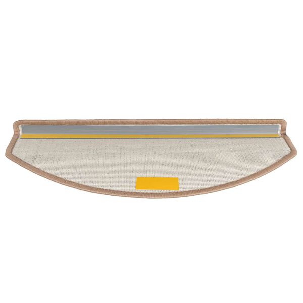 vidaXL trappem&aring;tter 30 stk. 65 x 24 x 4 cm lysebrune halvrunde store