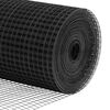 vidaXL Hegnsp&aelig;l Gr&aring; 25 x 1,2 m (12 x 12 mm net) St&aring;l og PVC
