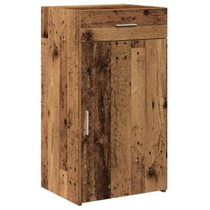 vidaXL Sideboard med skuffe Gammelt tr&aelig; 50 x 42,5 x 93 cm
