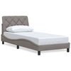 vidaXL sengeramme uden madras 80x200 cm stof gr&aring;brun