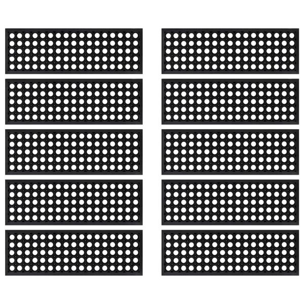 vidaXL trappem&aring;tter 10 stk. 25x75 cm gummi