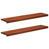 vidaXL Trappetrin 2 stk. 110 x 25 x 2 cm Brun Solid b&oslash;g