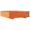 vidaXL plantekasse 90x90x26,5 cm massivt fyrretr&aelig; gyldenbrun
