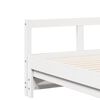 vidaXL daybed med udtr&aelig;k og madrasser 90x190 cm massivt fyrretr&aelig; hvid