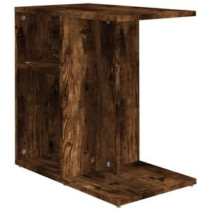 vidaXL sidebord 50x30x50 cm konstrueret tr&aelig; r&oslash;get egetr&aelig;sfarve