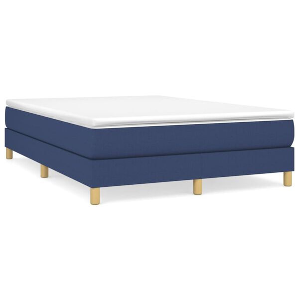 vidaXL Boxspring sengeramme 140x190 cm stof bl&aring;