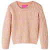 Sweater til b&oslash;rn str. 92 strikket lyser&oslash;d
