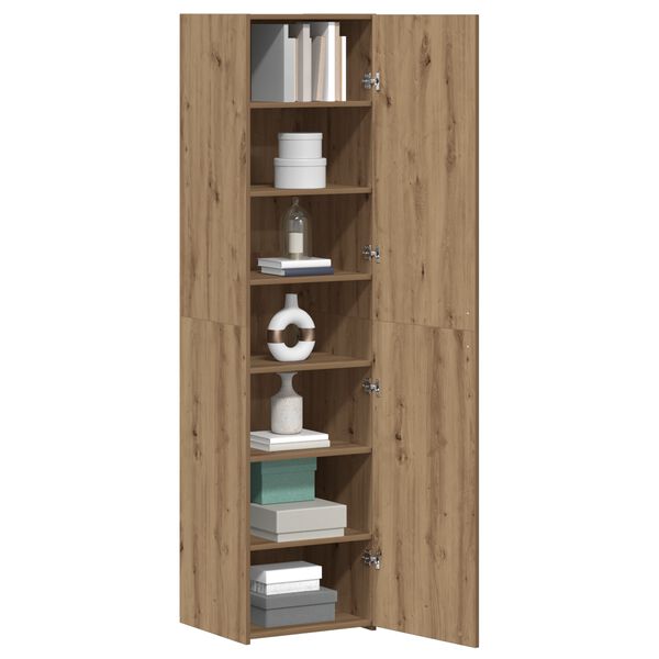 vidaXL Highboard Artisan Egetr&aelig; 45 x 42,5 x 185 cm
