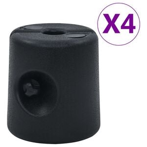 vidaXL pavillonv&aelig;gte 4 stk. PE sort