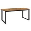 vidaXL havebord med U-formede ben 180x90x75 cm massivt akacietr&aelig;
