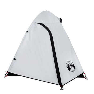 vidaXL 2-personers campingtelt vandtæt mørklægningsstof hvid